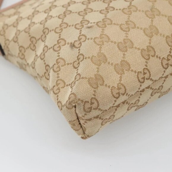 GUCCI GG Canvas Shoulder Bag Beige Gold 388924 Auth 141915 - Picture 4 of 16